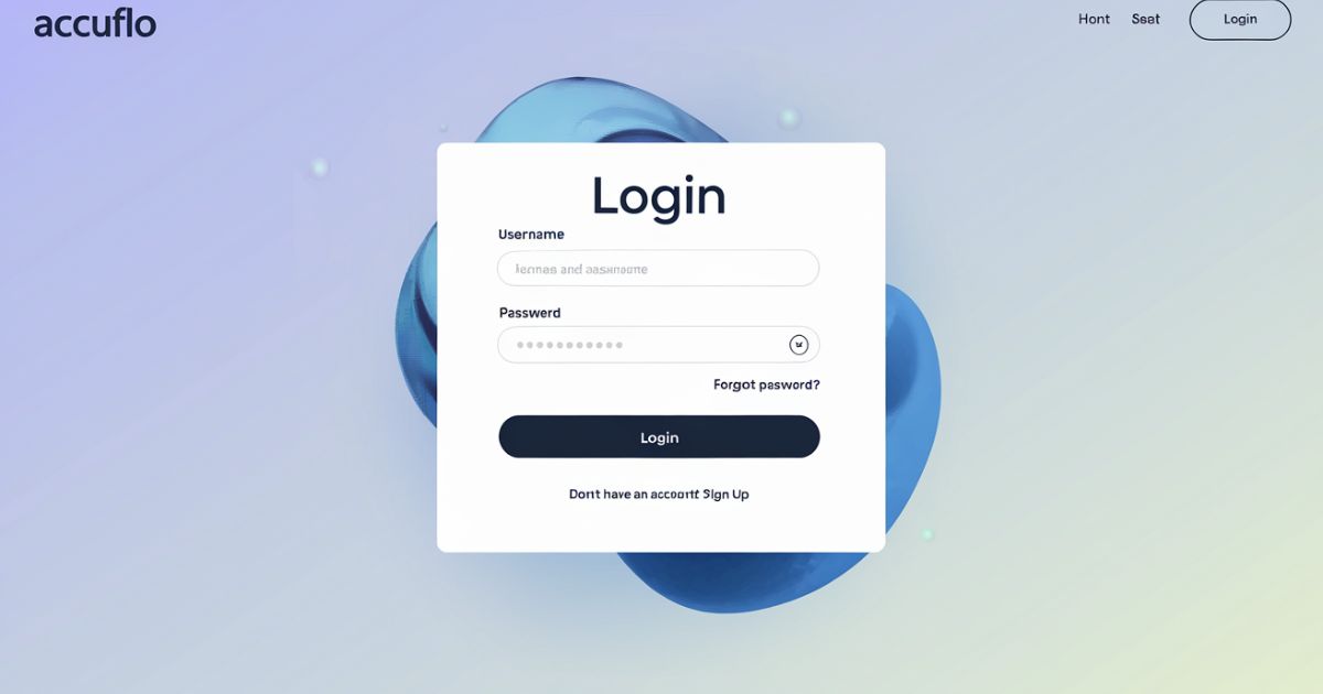 accu flo login